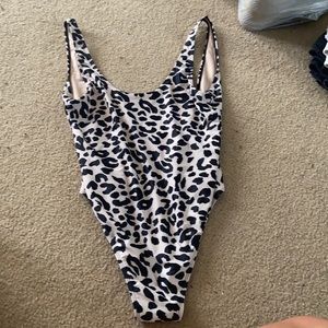 Animal Print One Piece Bathing Suit
